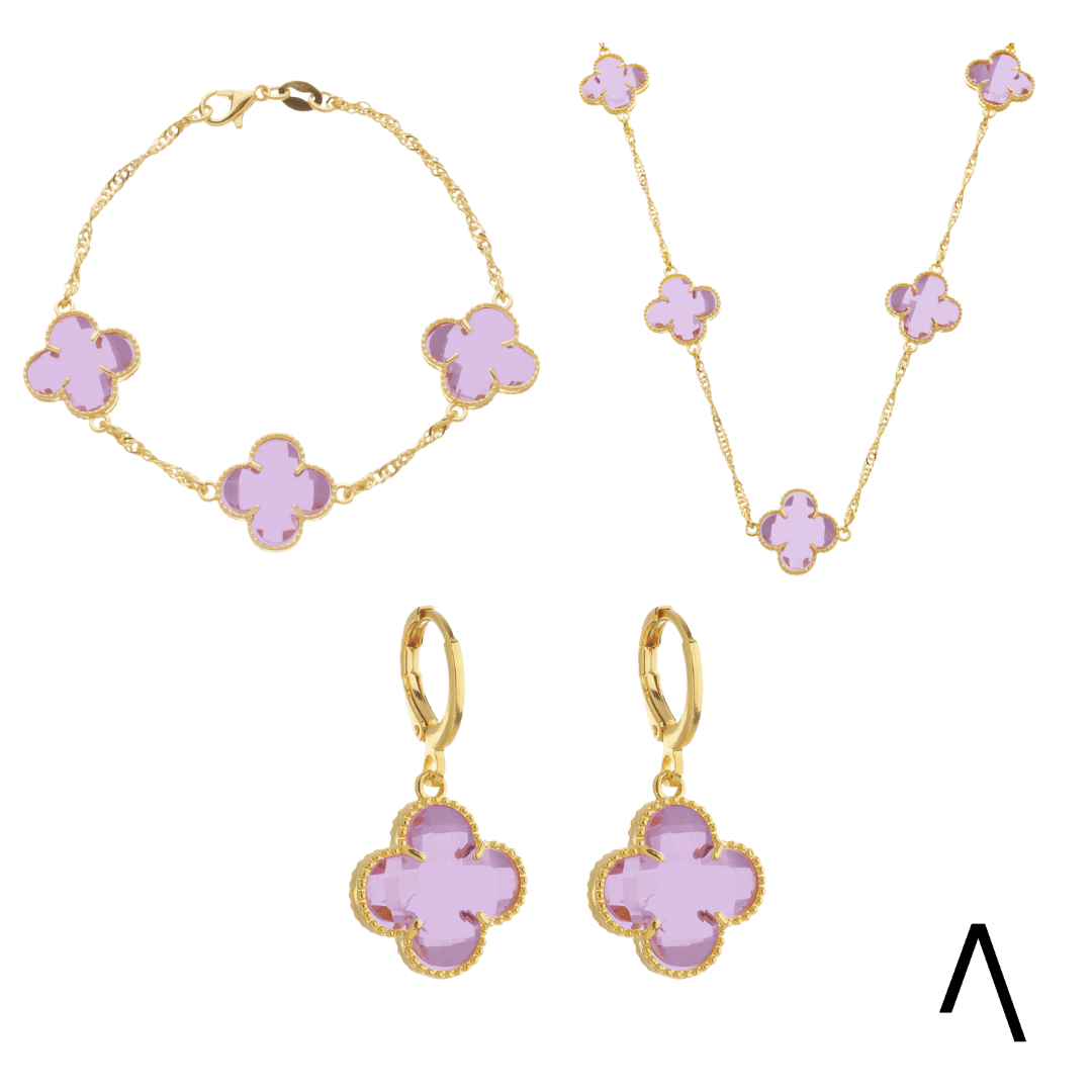 Conjunto_com_Trevos_Rosas_Dourados