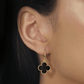 Conjunto com Trevos Pretos Dourados