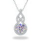 Colar Moissanite Luce Infinita com Halo em Prata 925