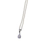 Colar de Perolas Moissanite com Gema Azul Celeste 3