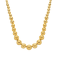Colar Dourado de Bolas Crescentes