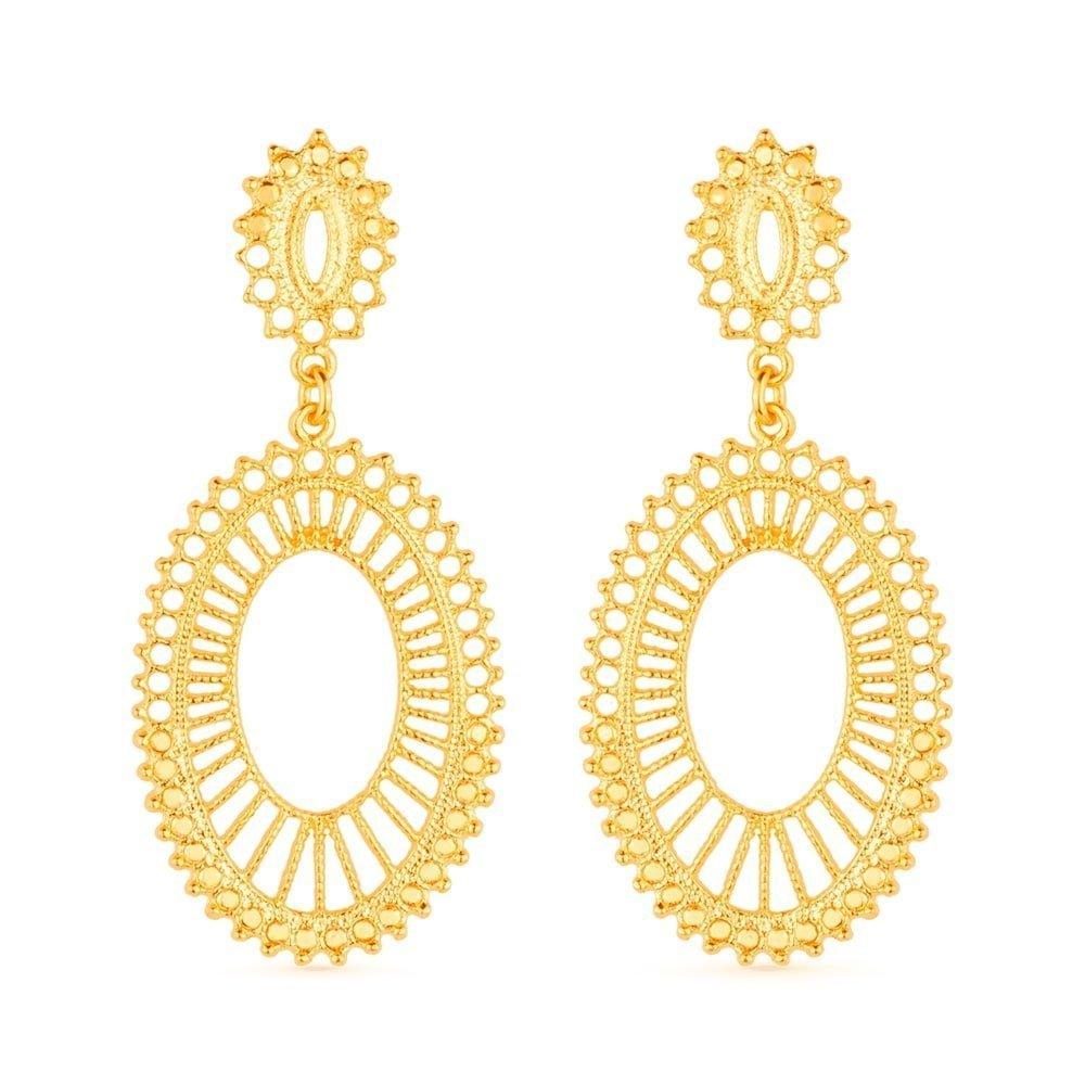 Brinco Dourado Luxo de Gala