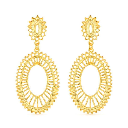 Brinco Dourado Luxo de Gala