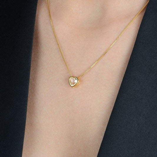 Conjunto Duo Coração Zircônia Dourado