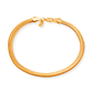 Pulseira Dourada Rabo de Rato em fundo branco